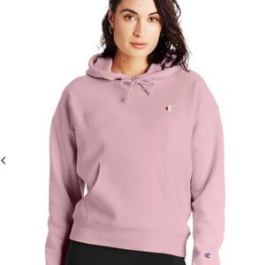 Champion Reverse Weave Women’s Hoodie, C logo